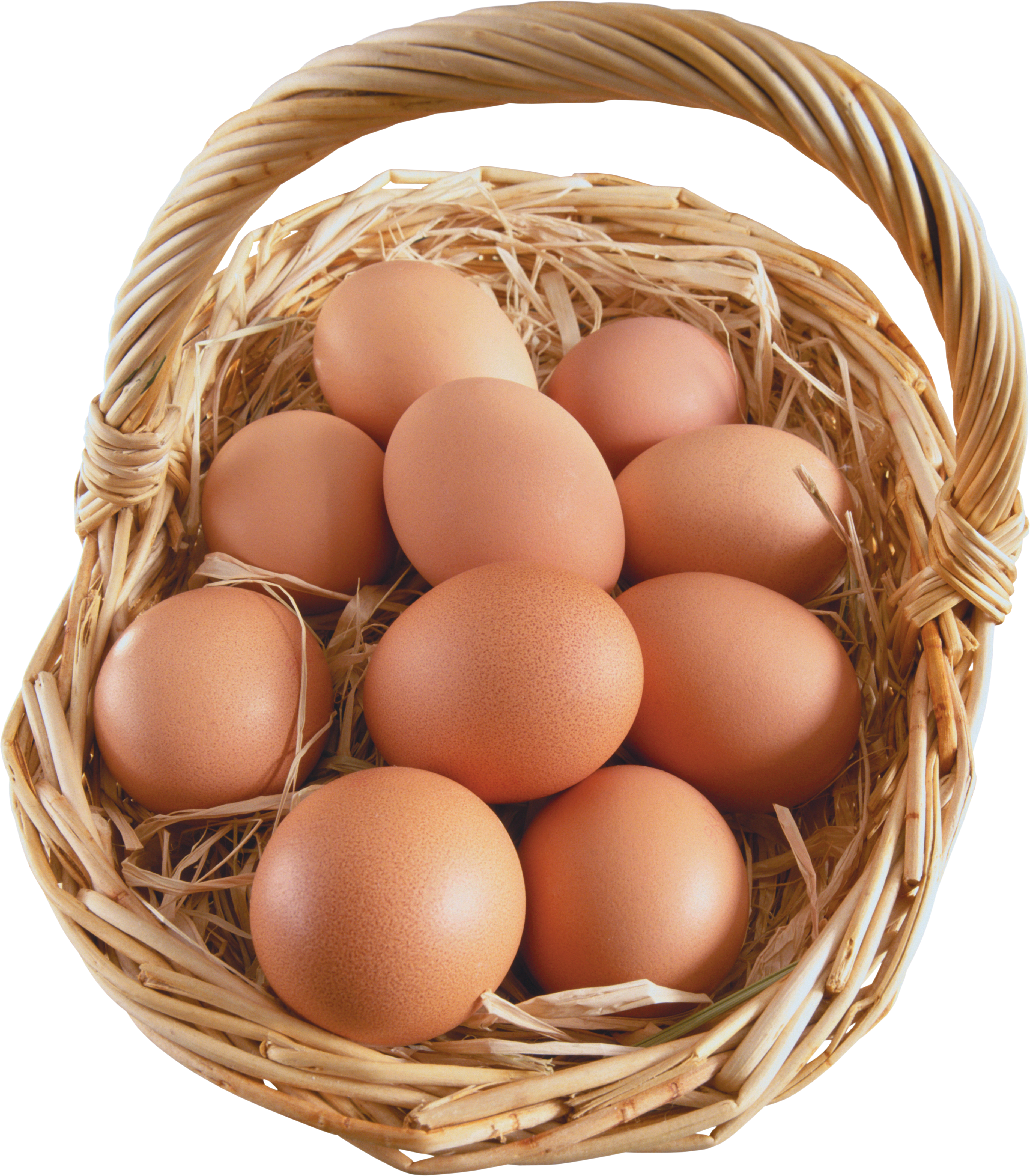 Uova nel cestino