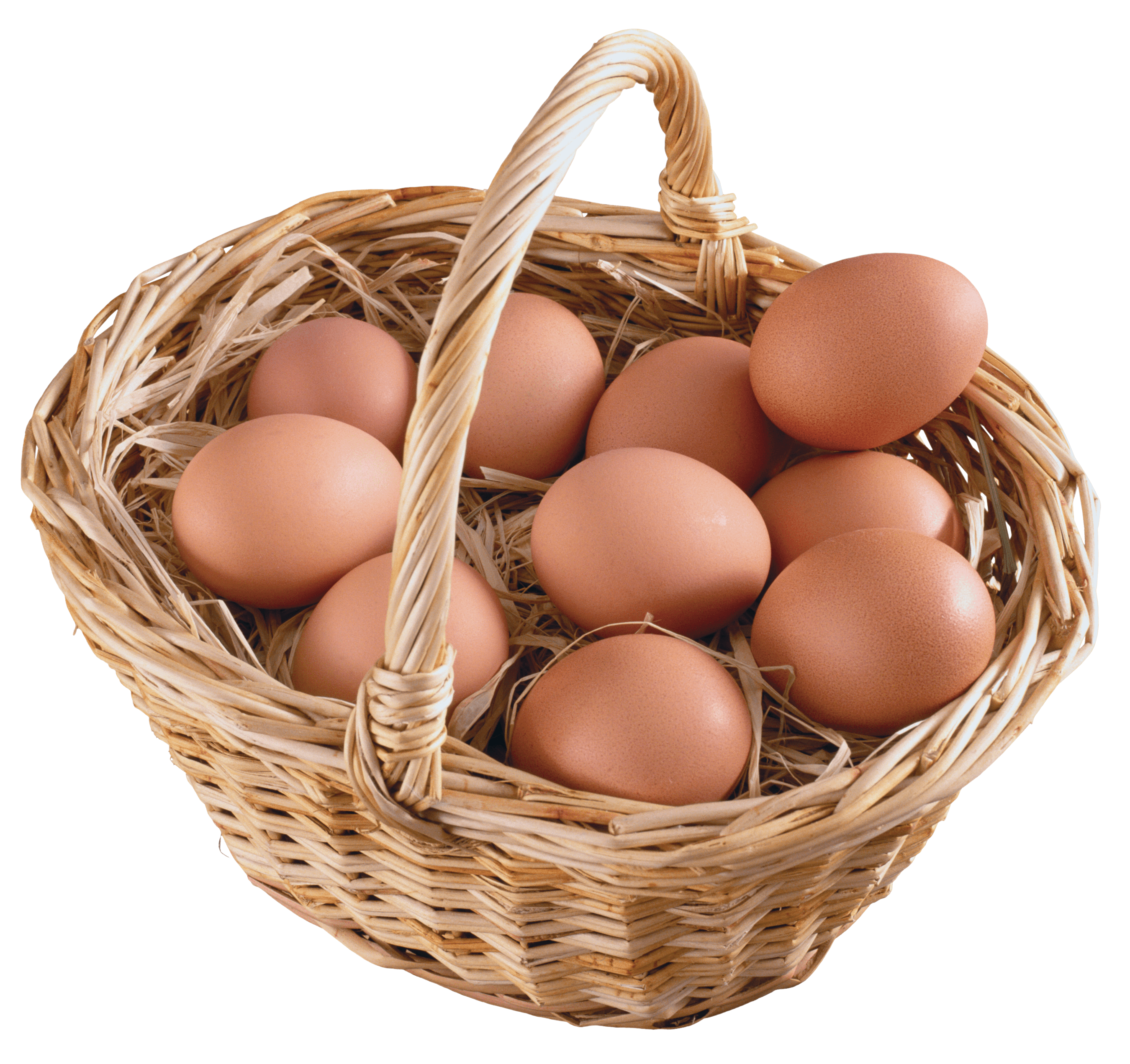टोकरी में अंडे