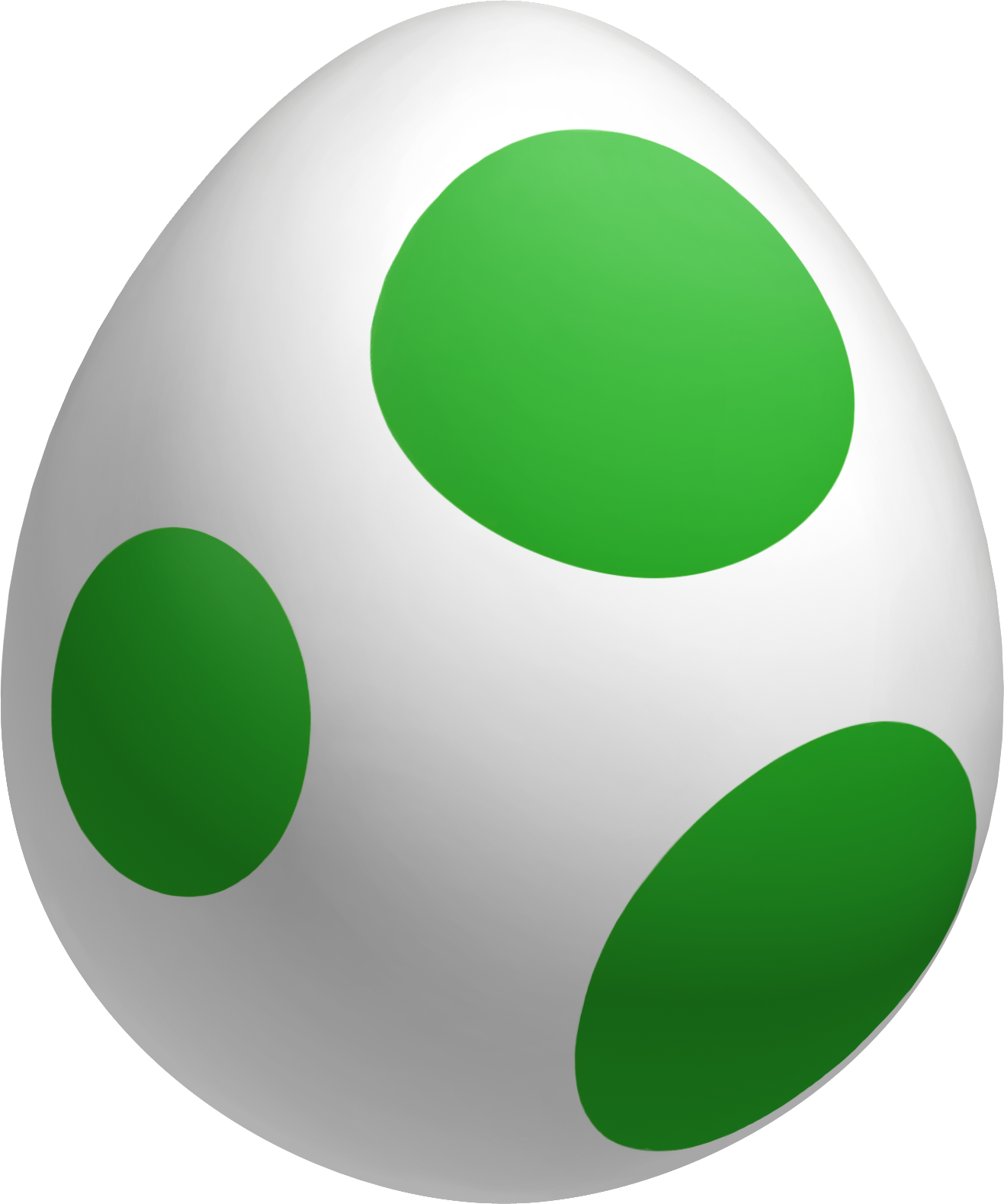 Uovo macchiato di verde