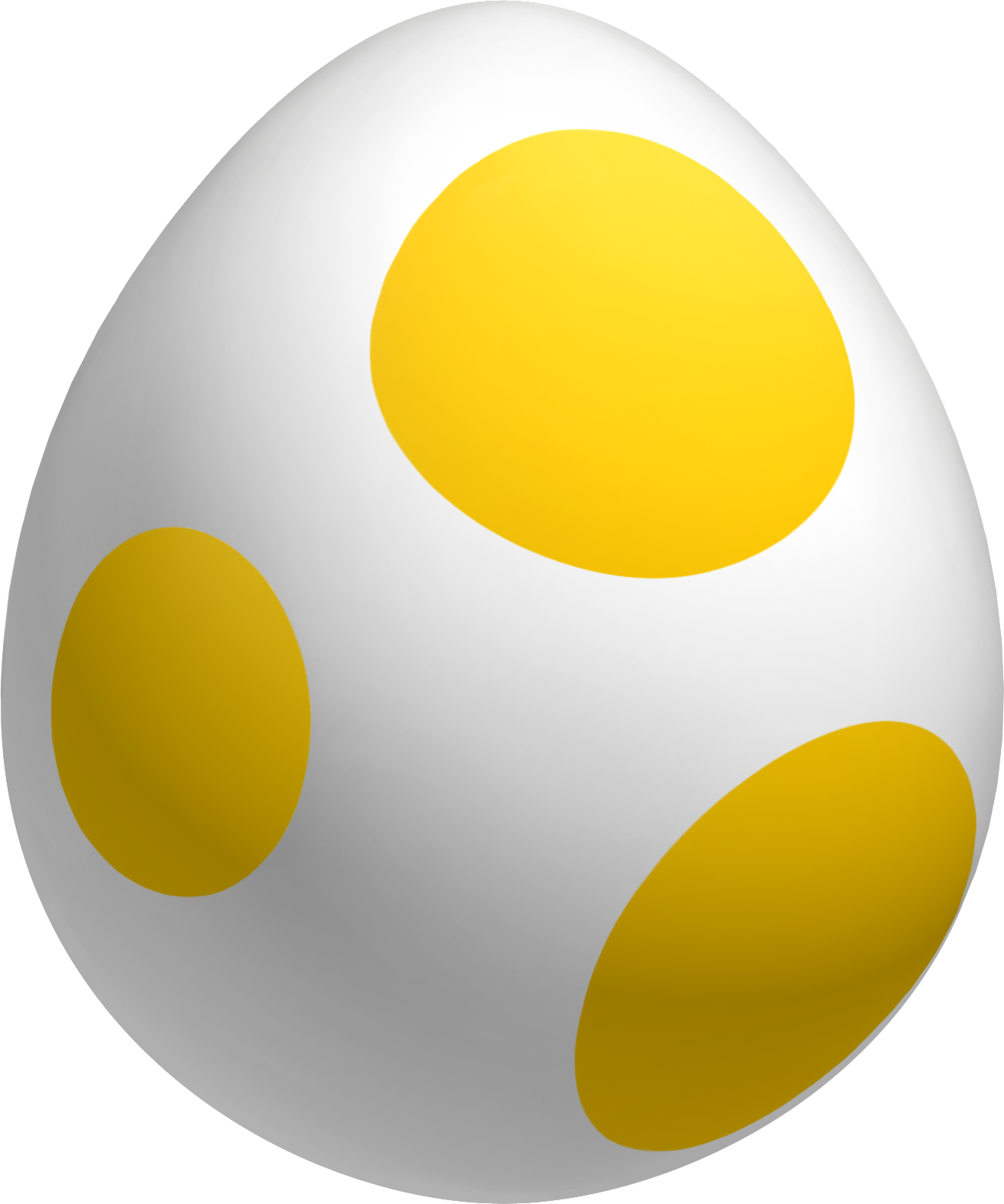 Uovo maculato giallo