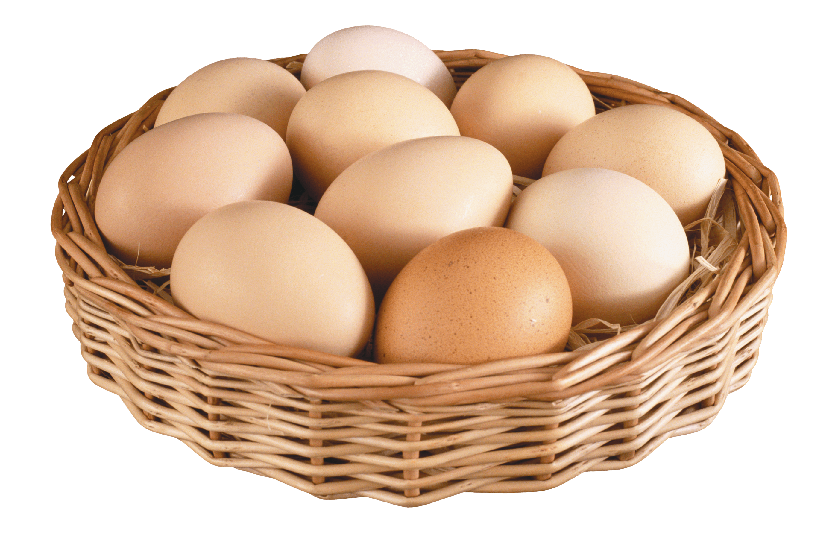 टोकरी में अंडे