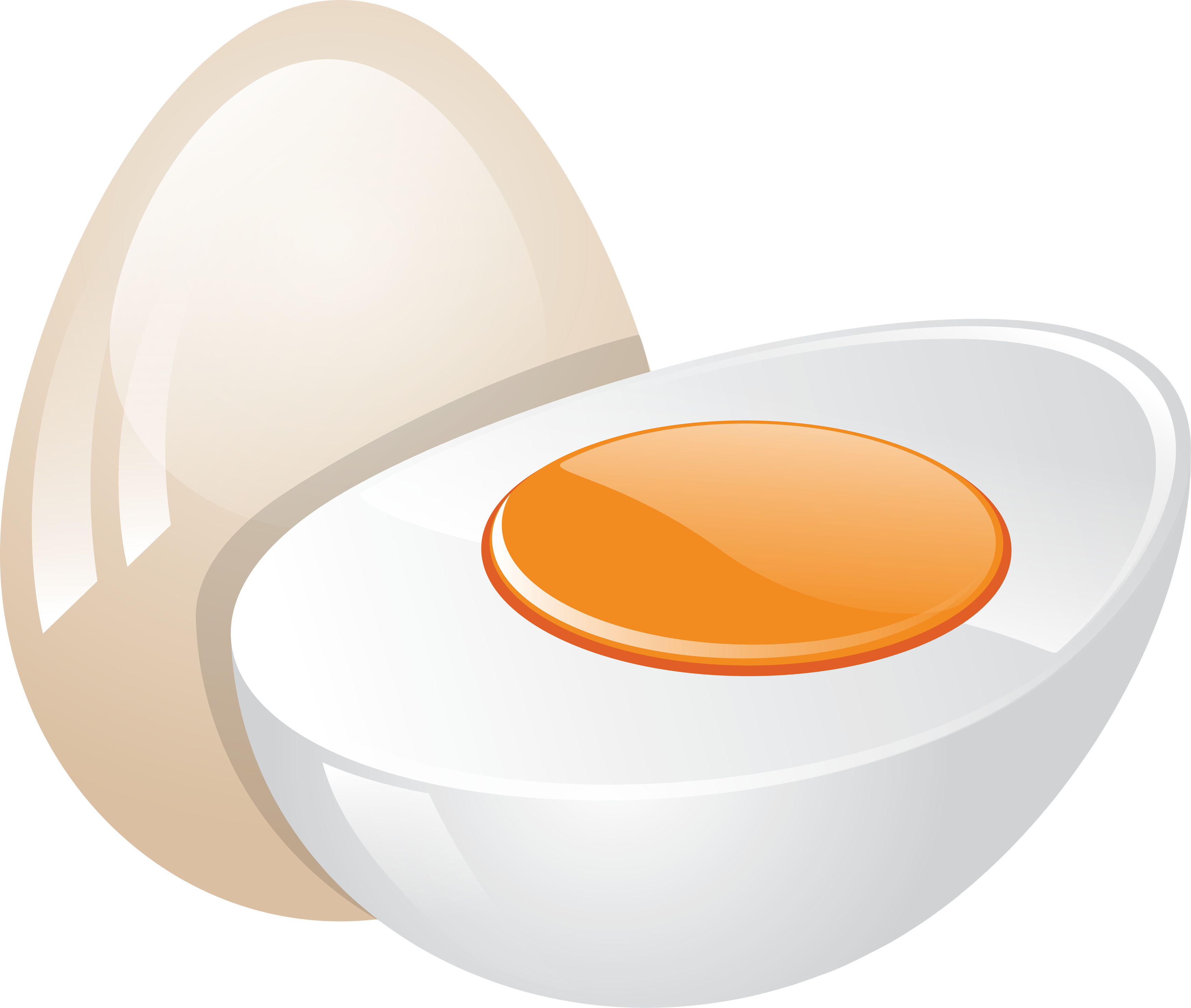 Uovo tagliato a metà