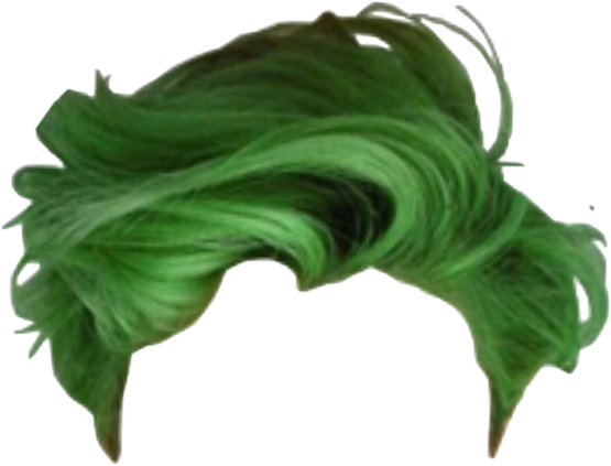 Emo, grünes Haar
