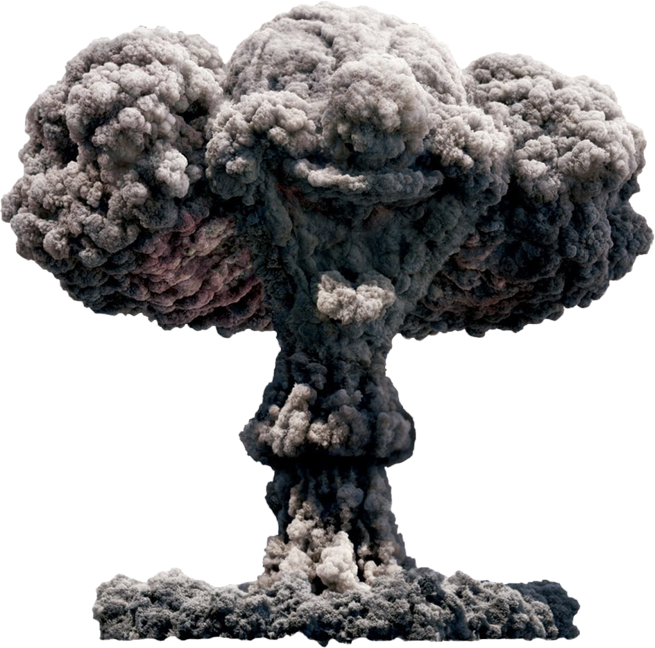 Grzyb atomowy wybuchu jądrowego