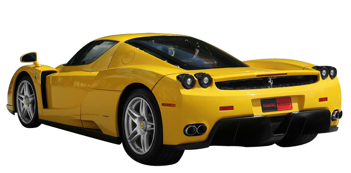 Gelbes Ferrari-Auto