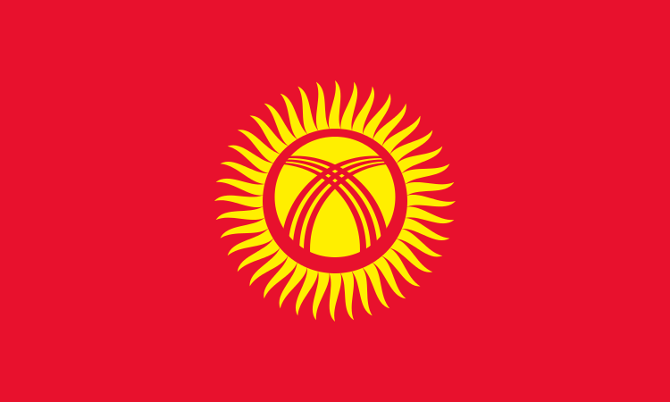 Kirgisistan Flagge