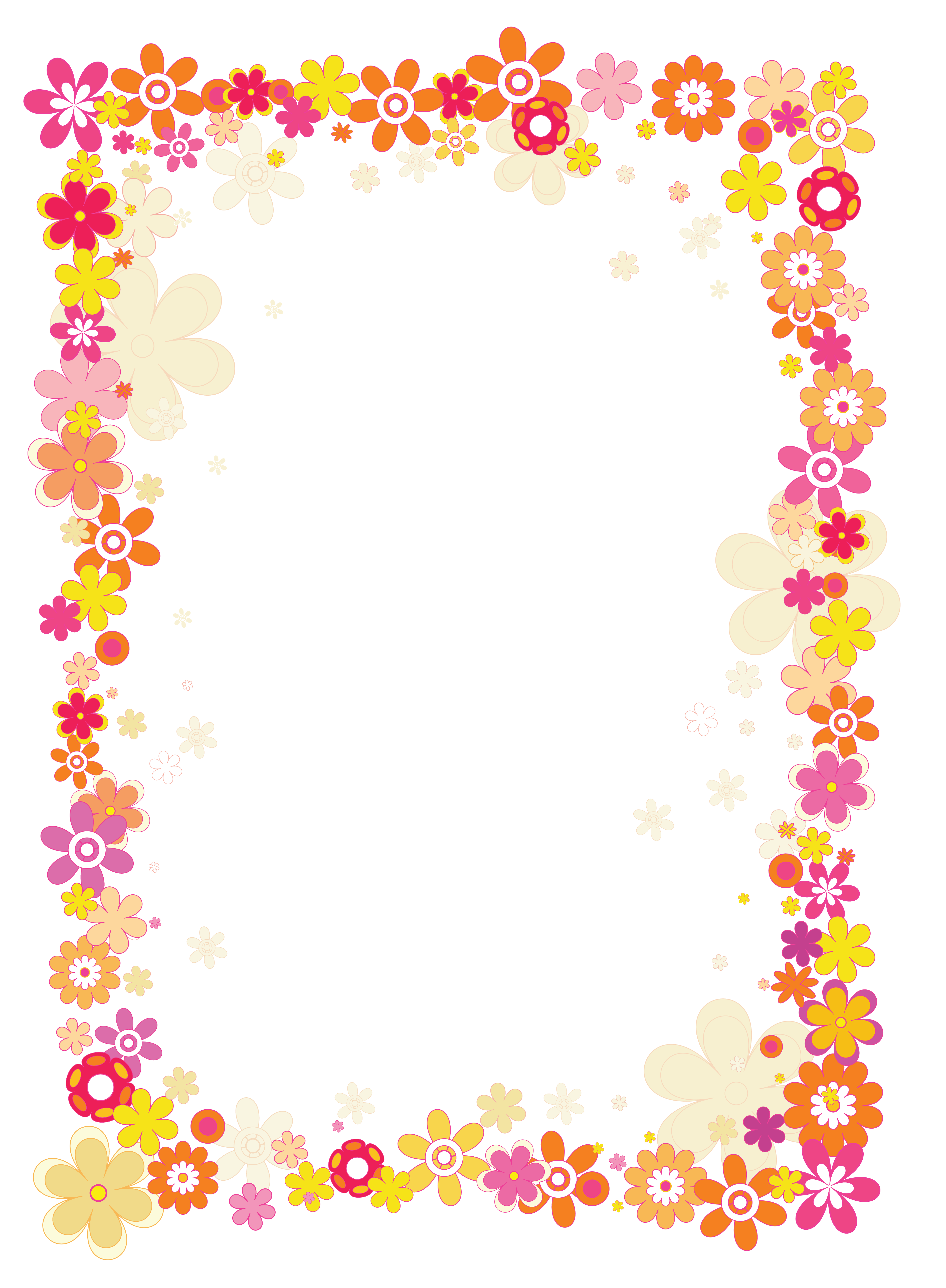 Cadre fleuri