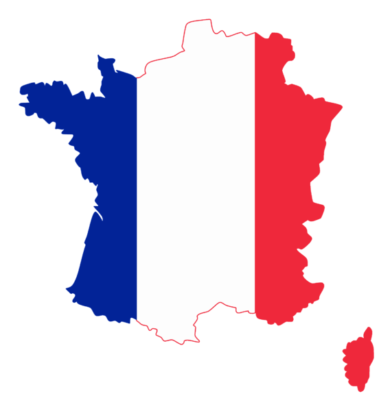 फ़्रांस का मानचित्र
