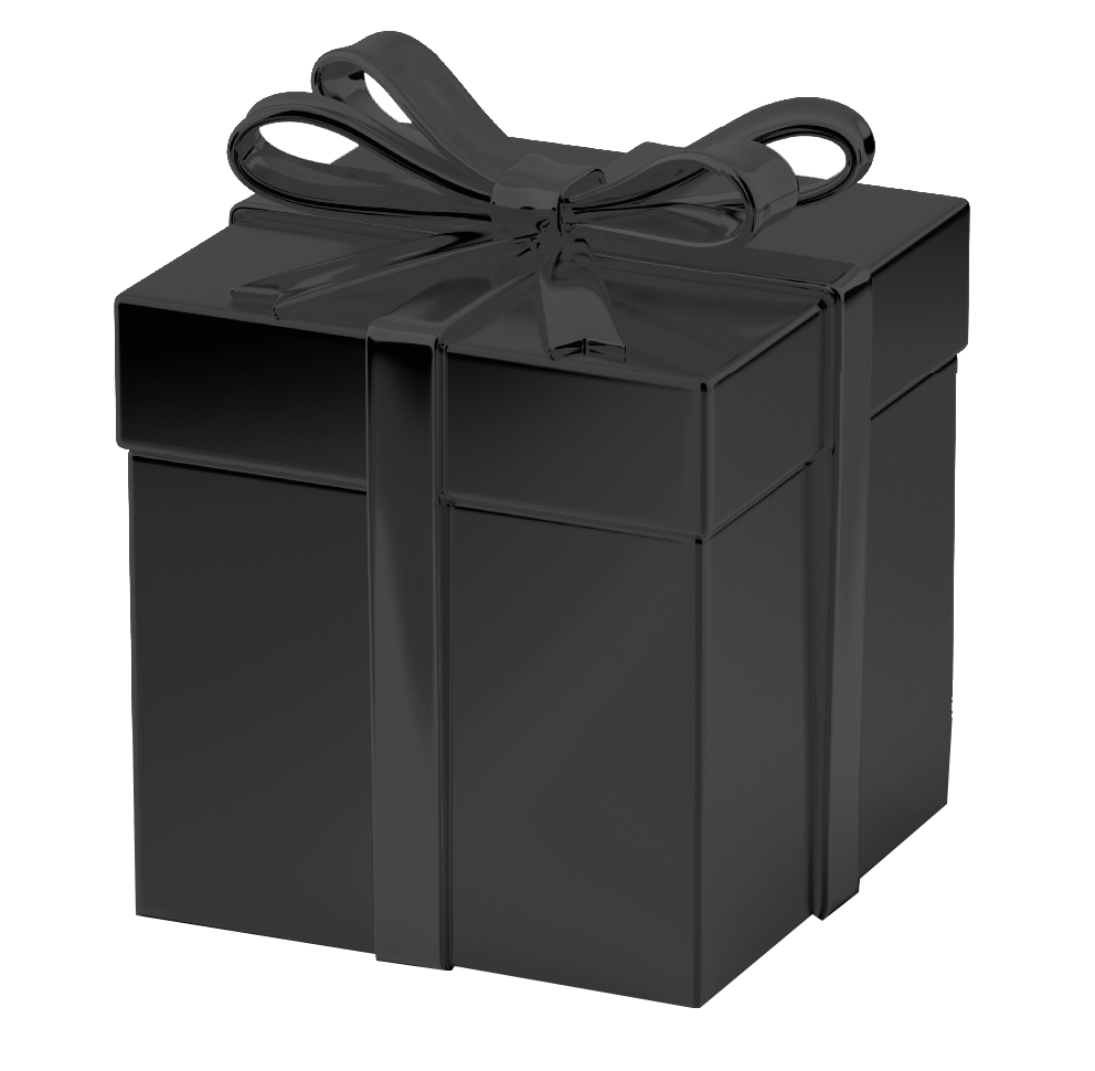 Kotak hadiah hitam
