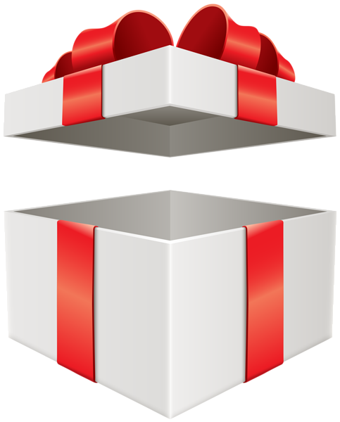 Geöffnete Geschenkbox