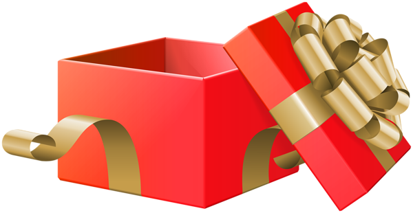Geöffnete Geschenkbox