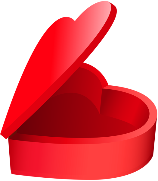 กล่องของขวัญหัวใจสีแดง