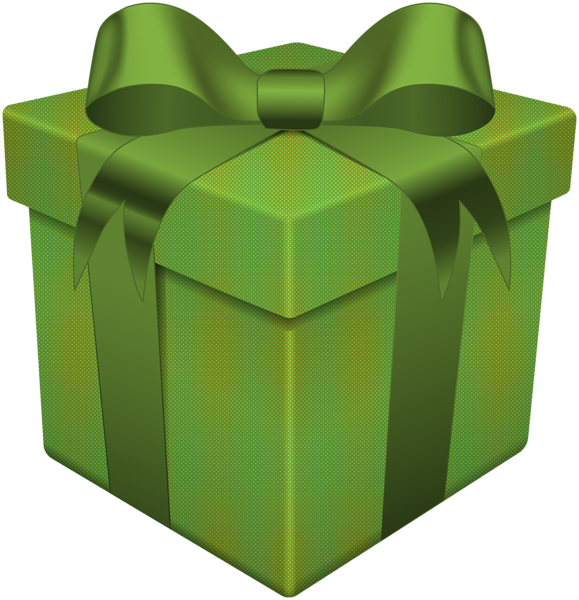 Grüne Geschenkbox