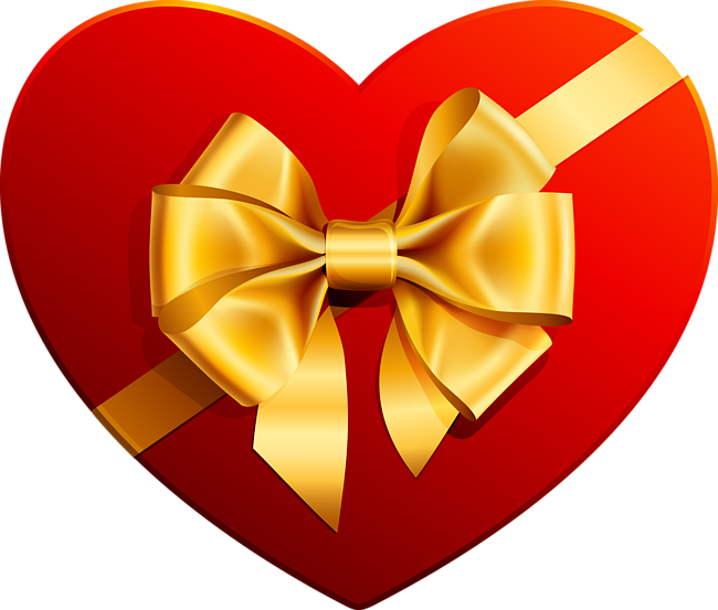 Kalp şeklinde hediye kutusu