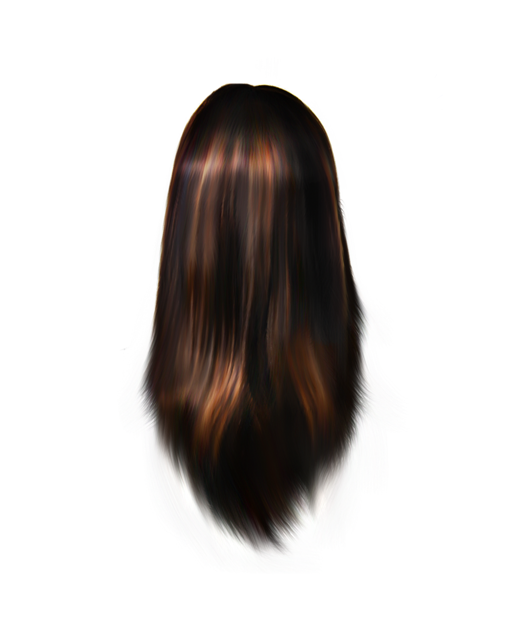 女性の髪
