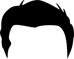 男性の髪