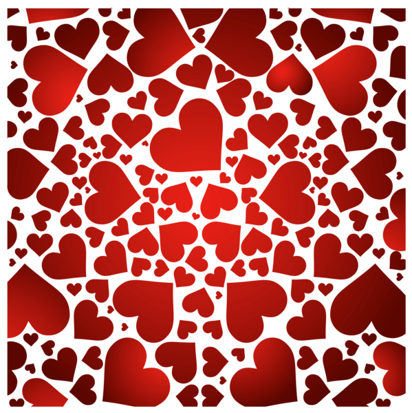 Buon San Valentino, a forma di cuore rosso