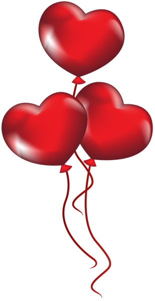 Selamat Hari Valentine, balon hati merah