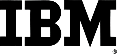 Schwarzes IBM-Logo