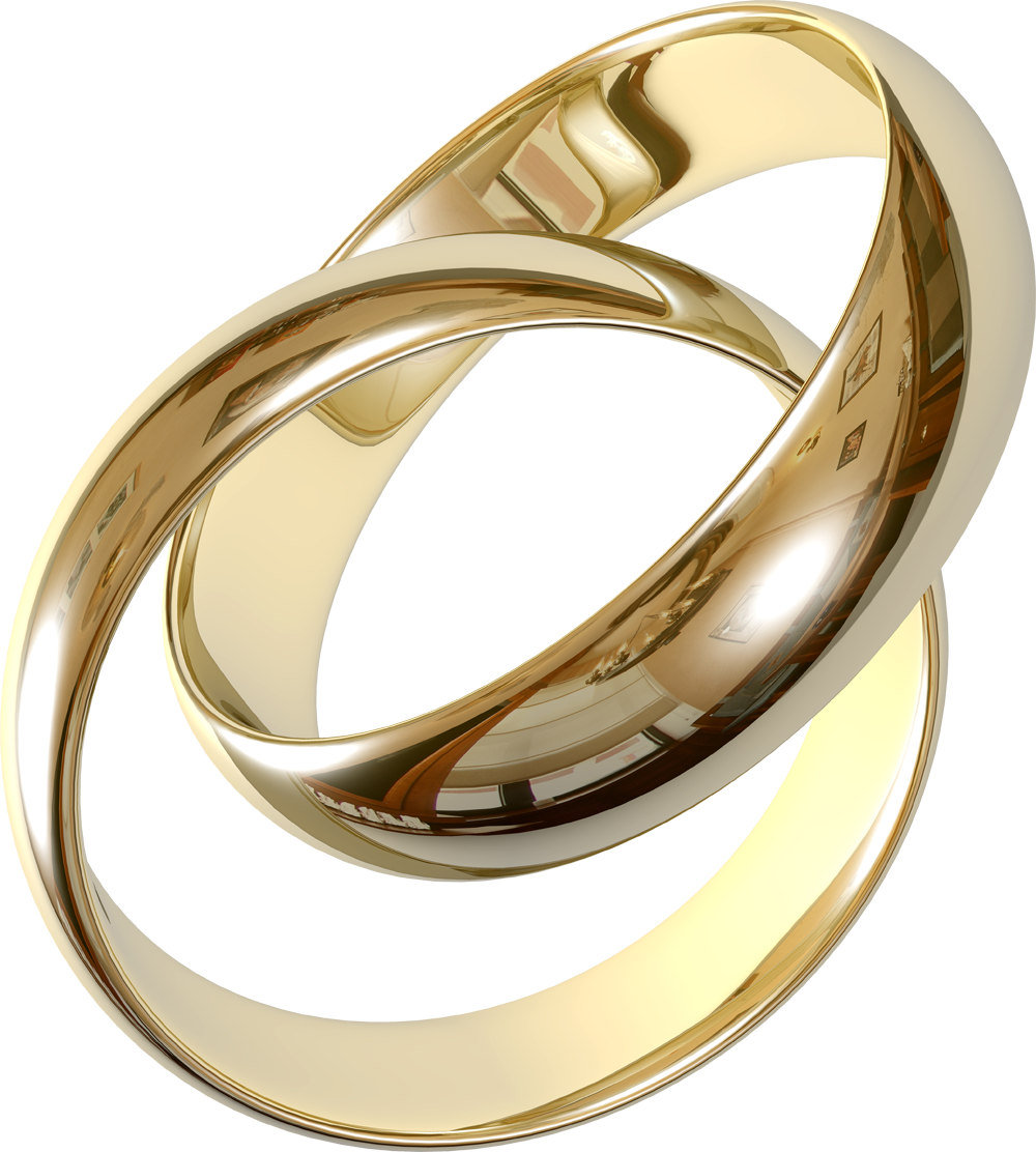 Ślubny złoty pierścionek
