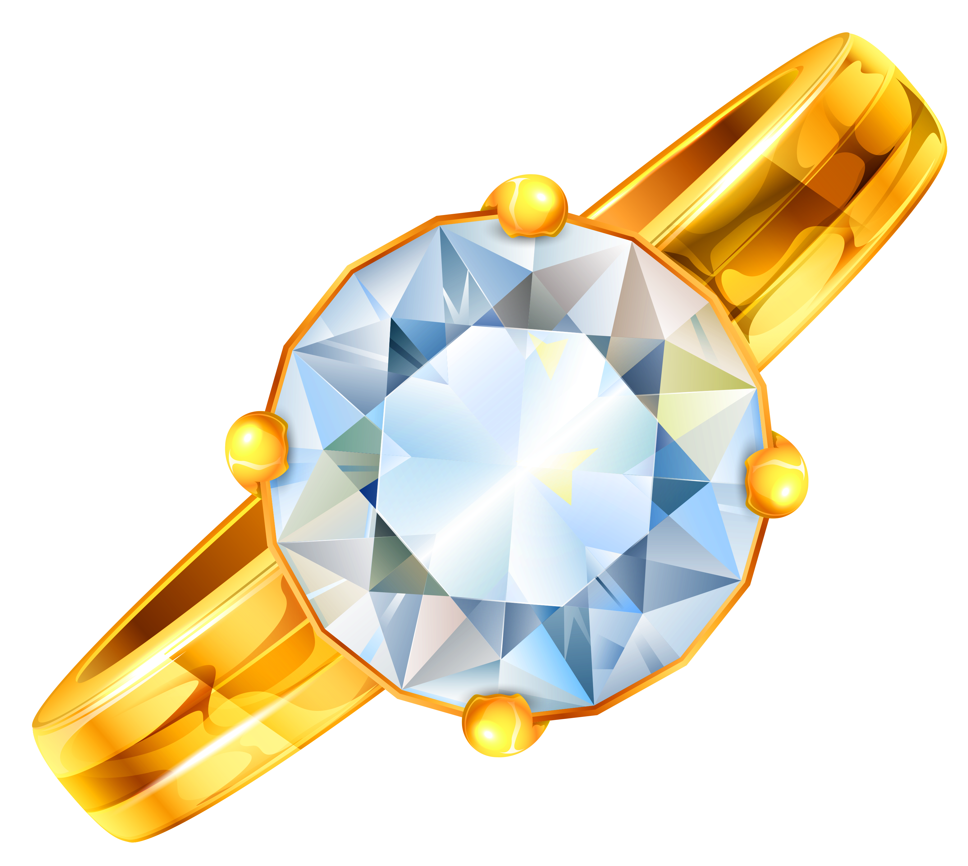 Anel de ouro com diamantes