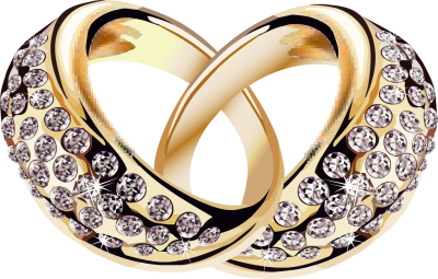 Ślubny złoty pierścionek