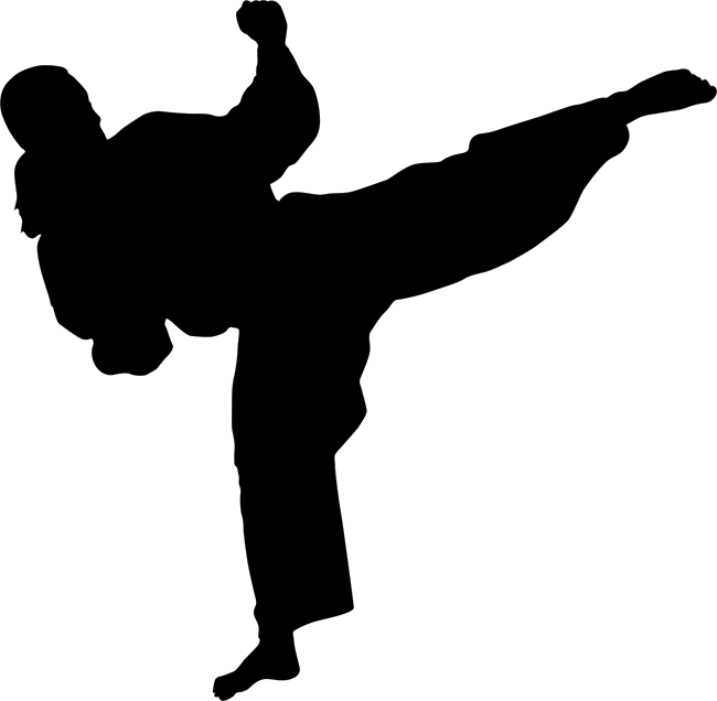 Karate-Silhouette