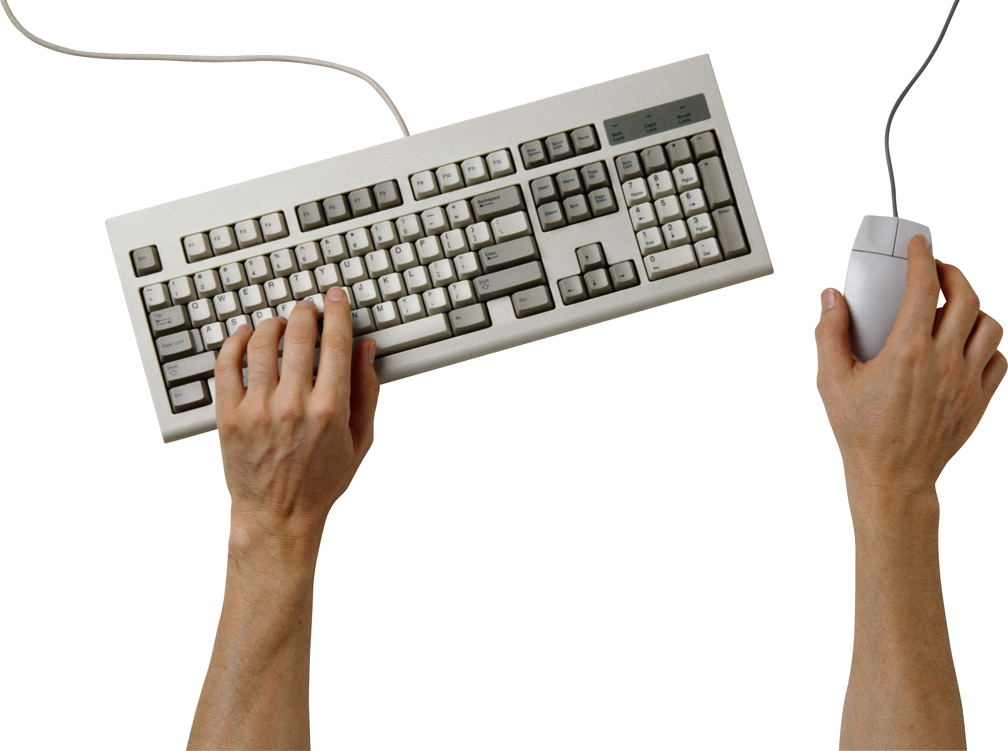 Tangan di keyboard
