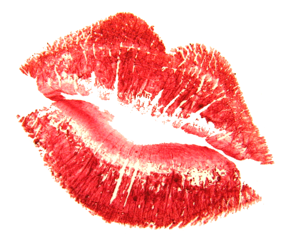 Bacio, labbra rosse