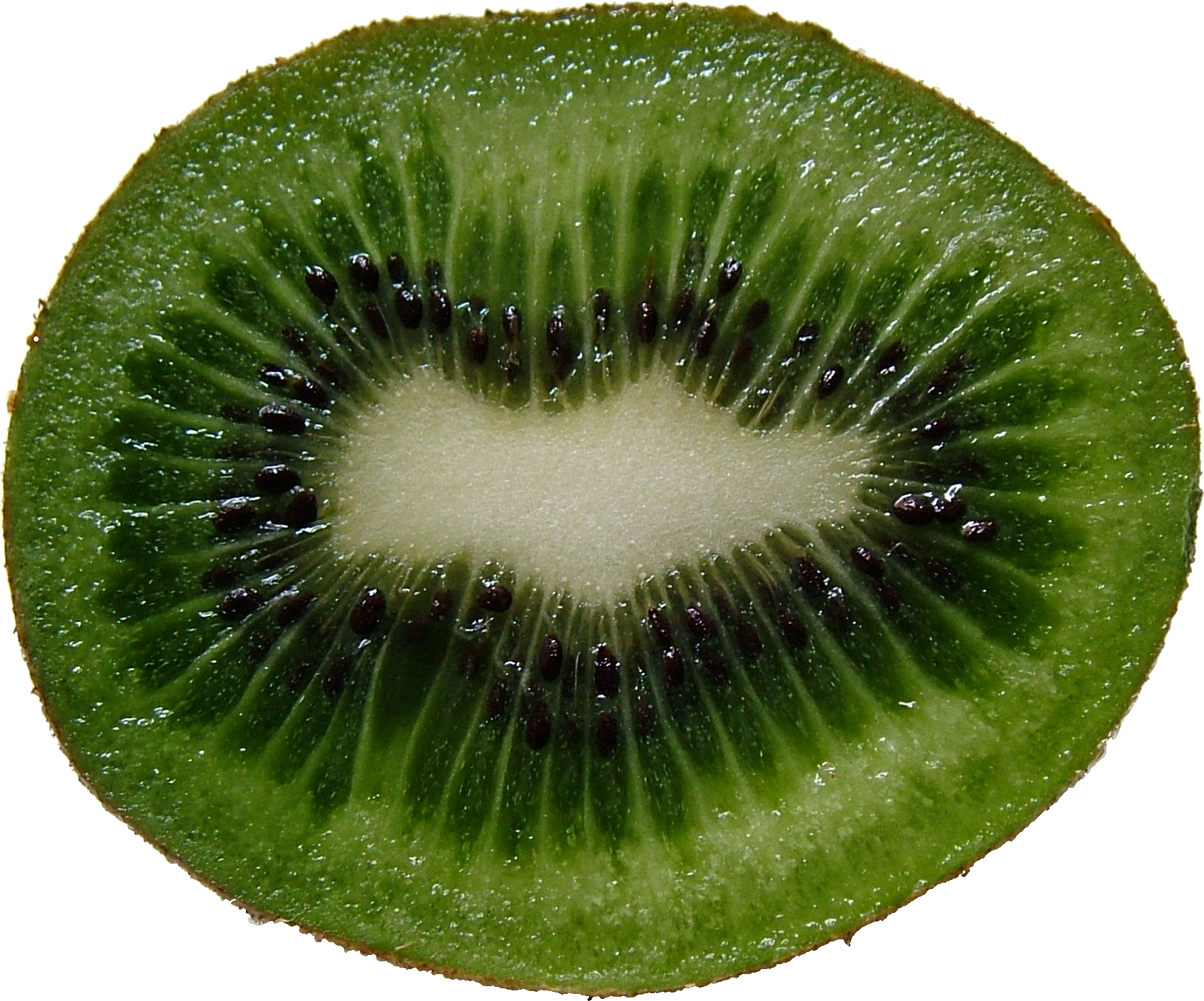Kiwi com corte verde