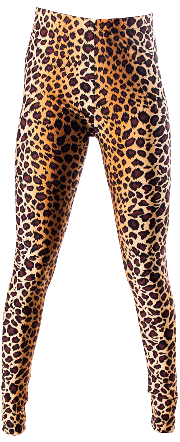 Leggings con stampa leopardata