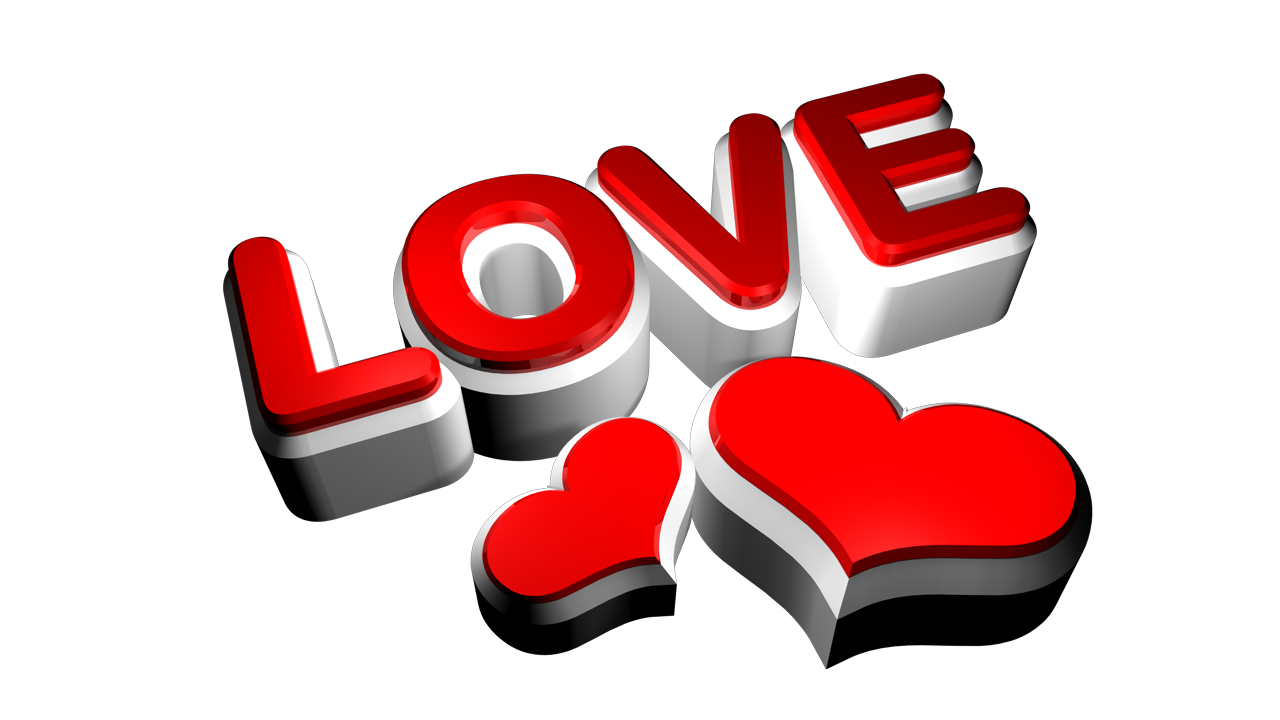 Amor e a forma de coração do amor