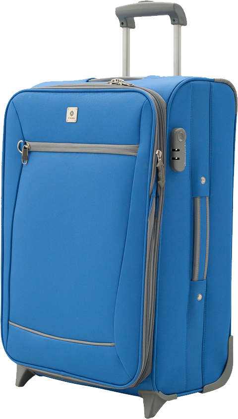 青いスーツケース