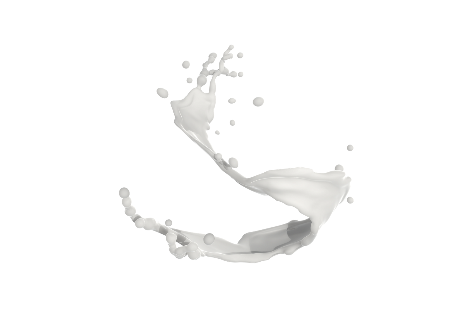 Süt sıçraması, süt dalgaları