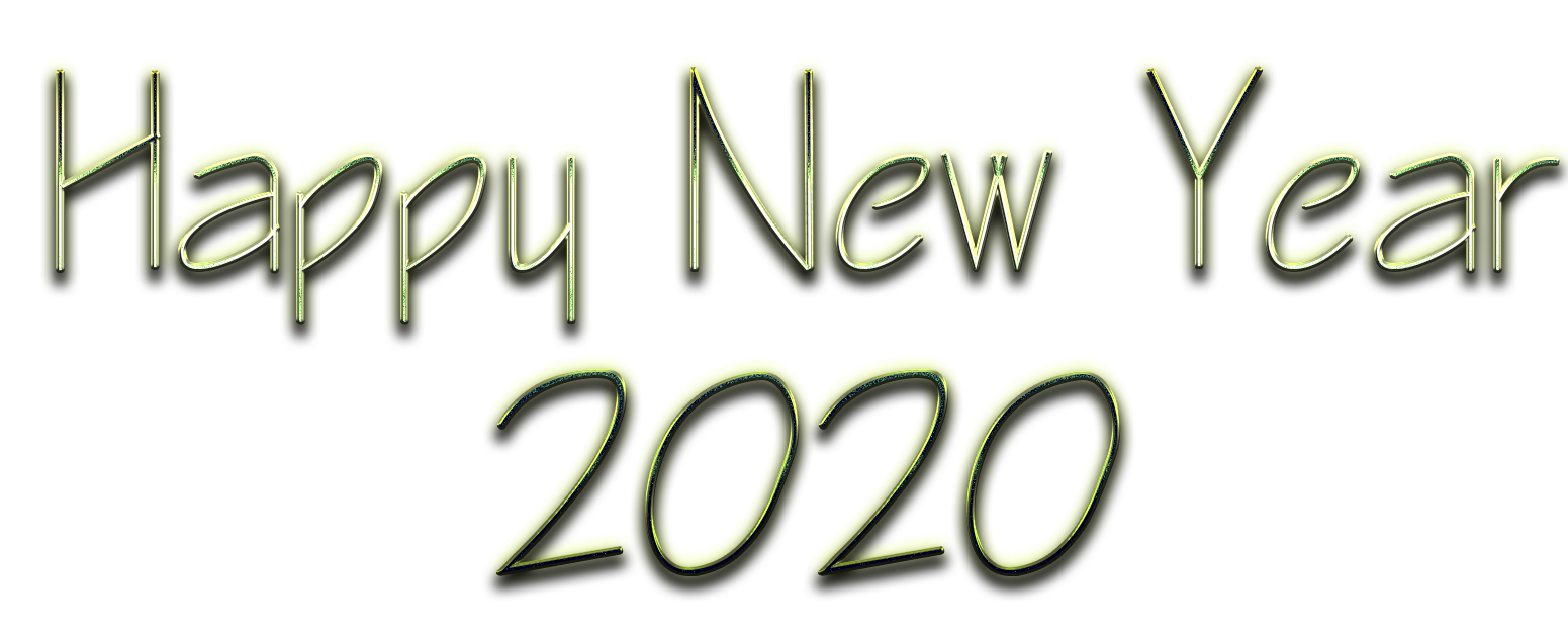 Neujahr 2020 und ein frohes neues Jahr