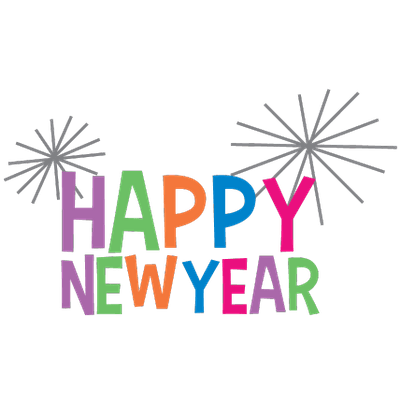 Neujahr und Frohes neues Jahr