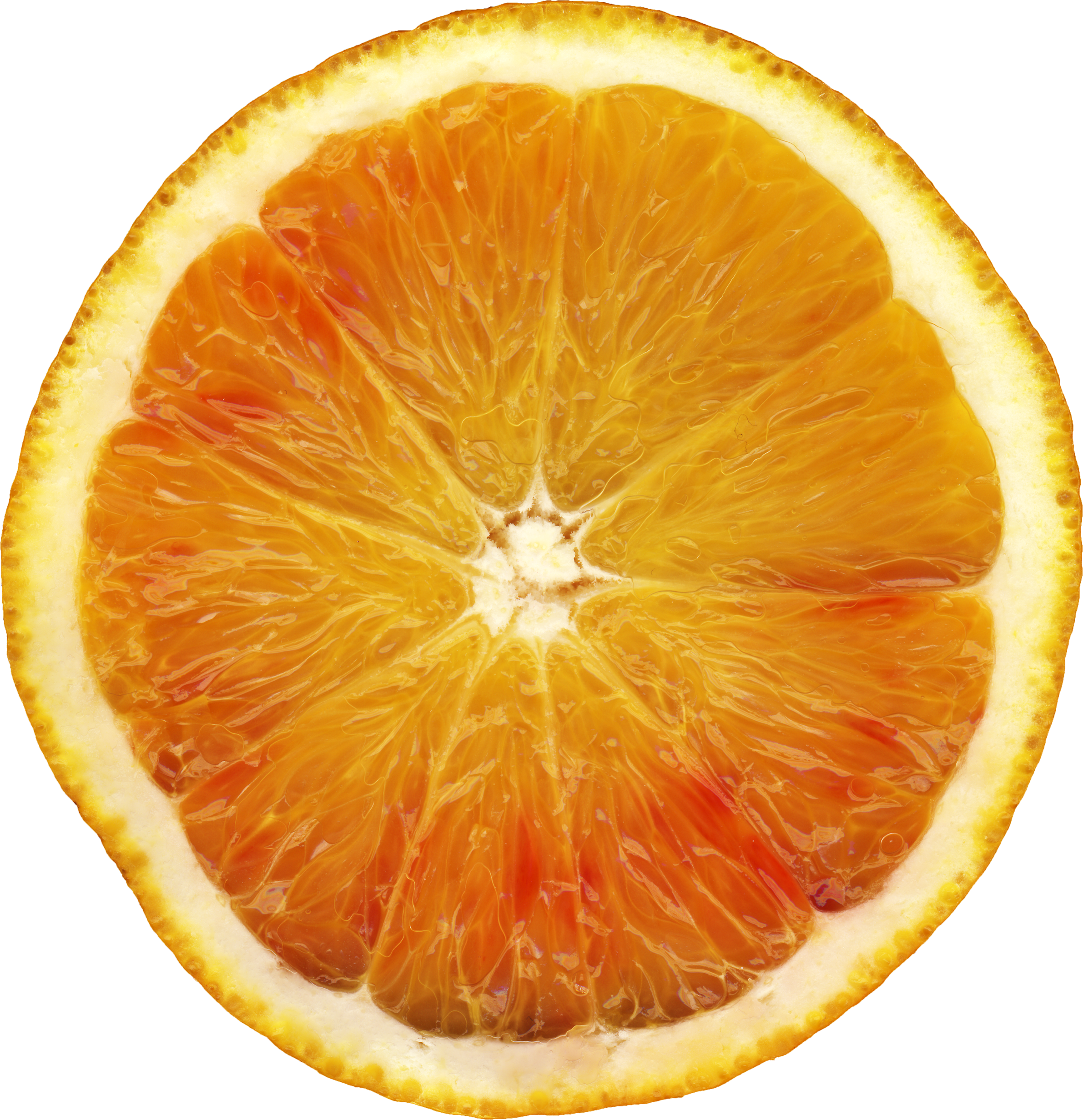 切开的橙