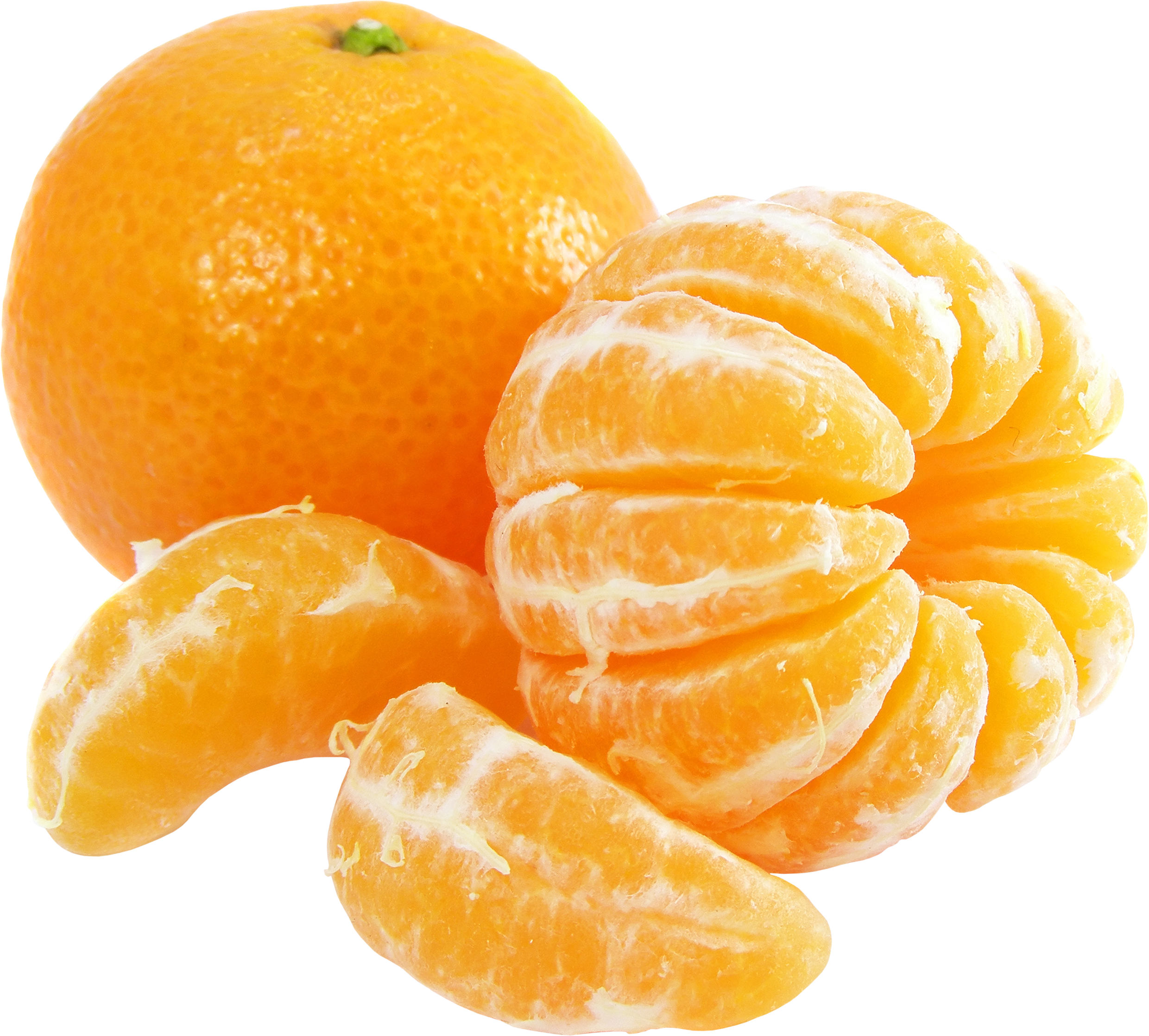 剥开的橙子