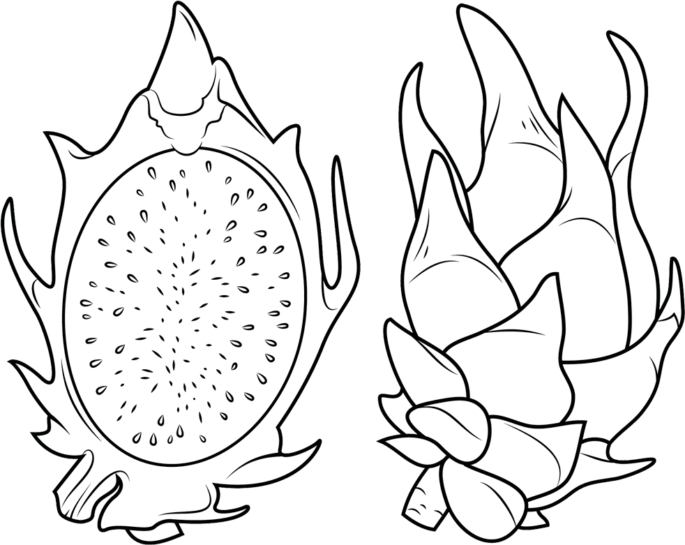 Fruta do dragão de clip art