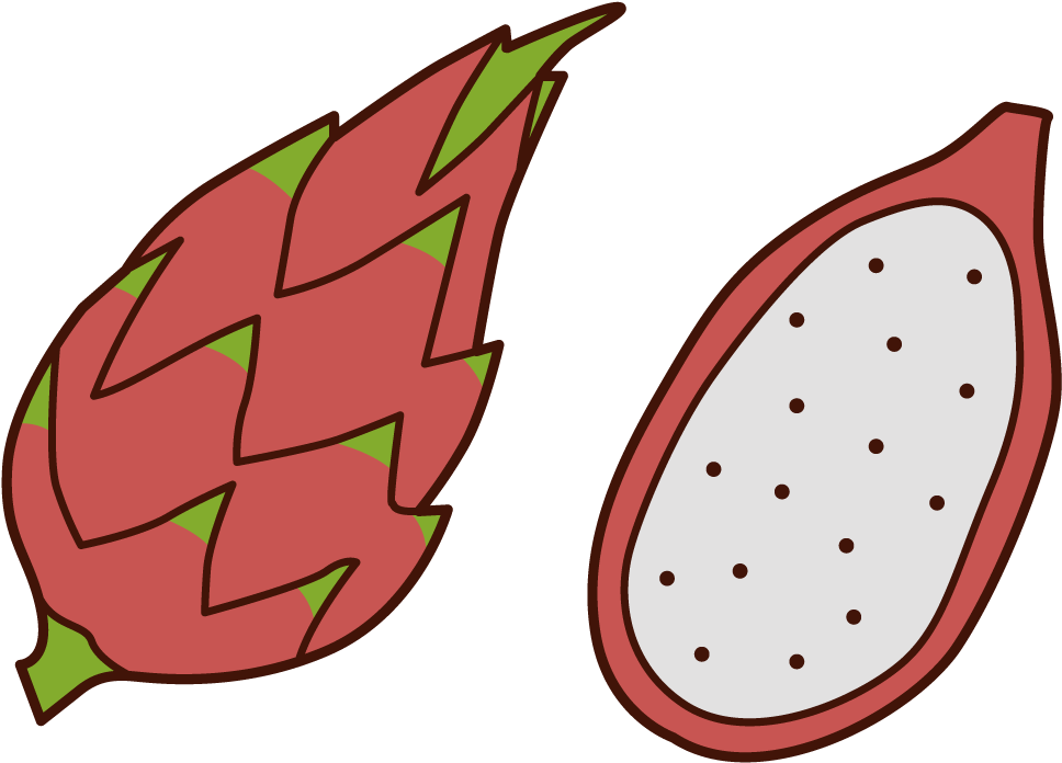 Ilustração da fruta do dragão