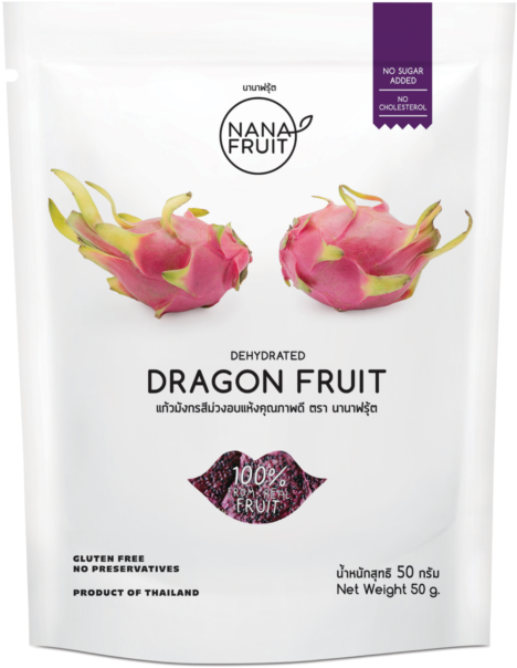Fruta natural do dragão liofilizada