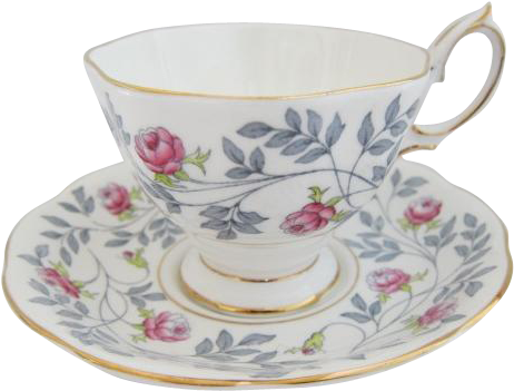 Filiżanki do herbaty retro, porcelana