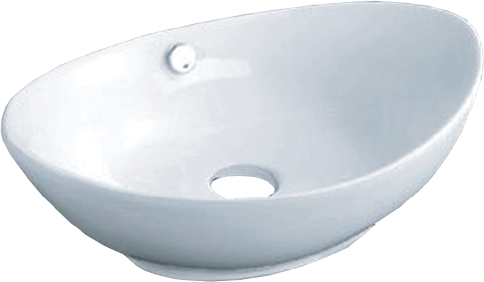 Ovales Waschbecken aus Porzellan, Badezimmer