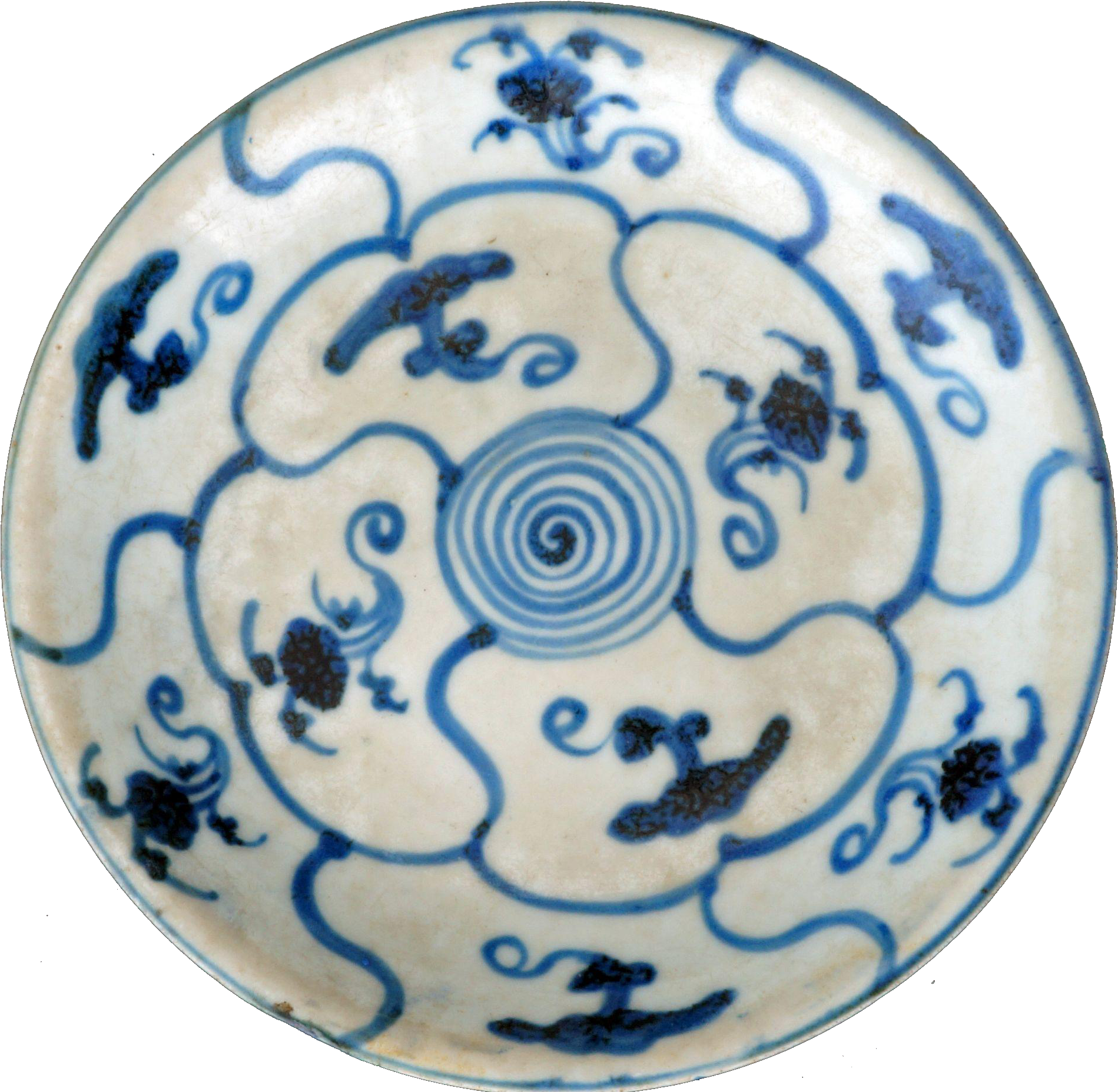 Porcelaine de la dynastie Ming de Chine, assiettes en porcelaine bleue et blanche