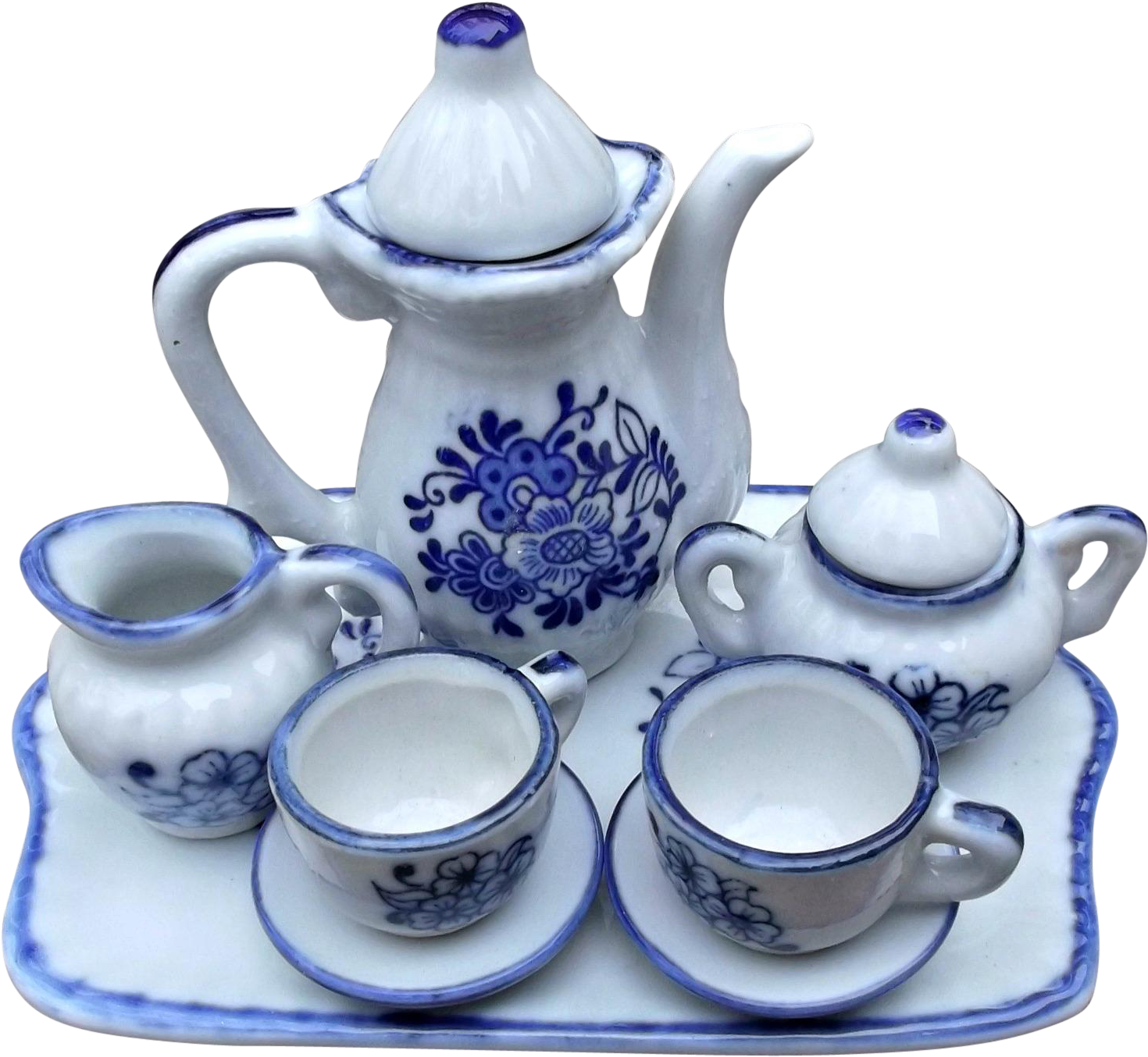 Mini servizio da tè in porcellana