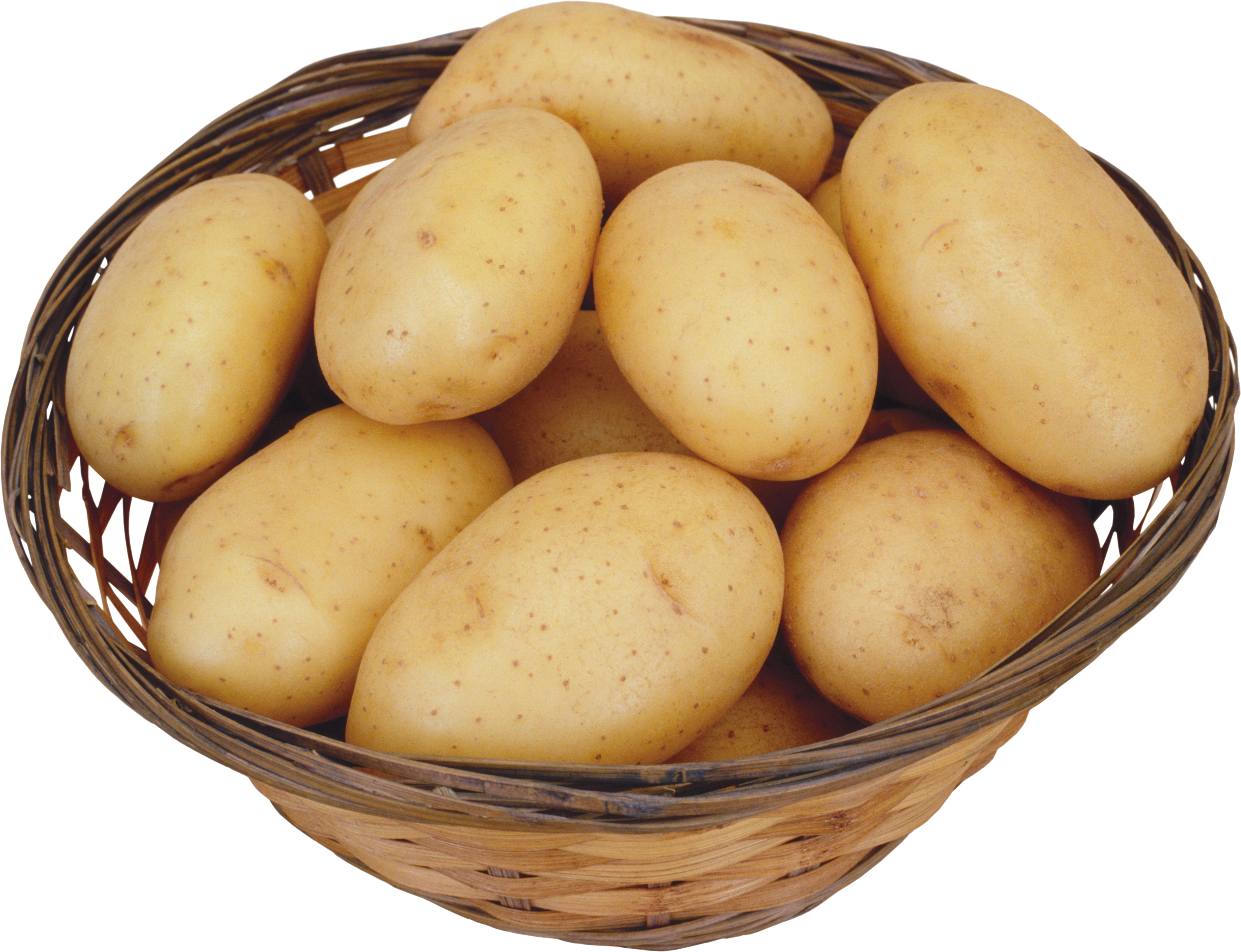 Batatas na cesta