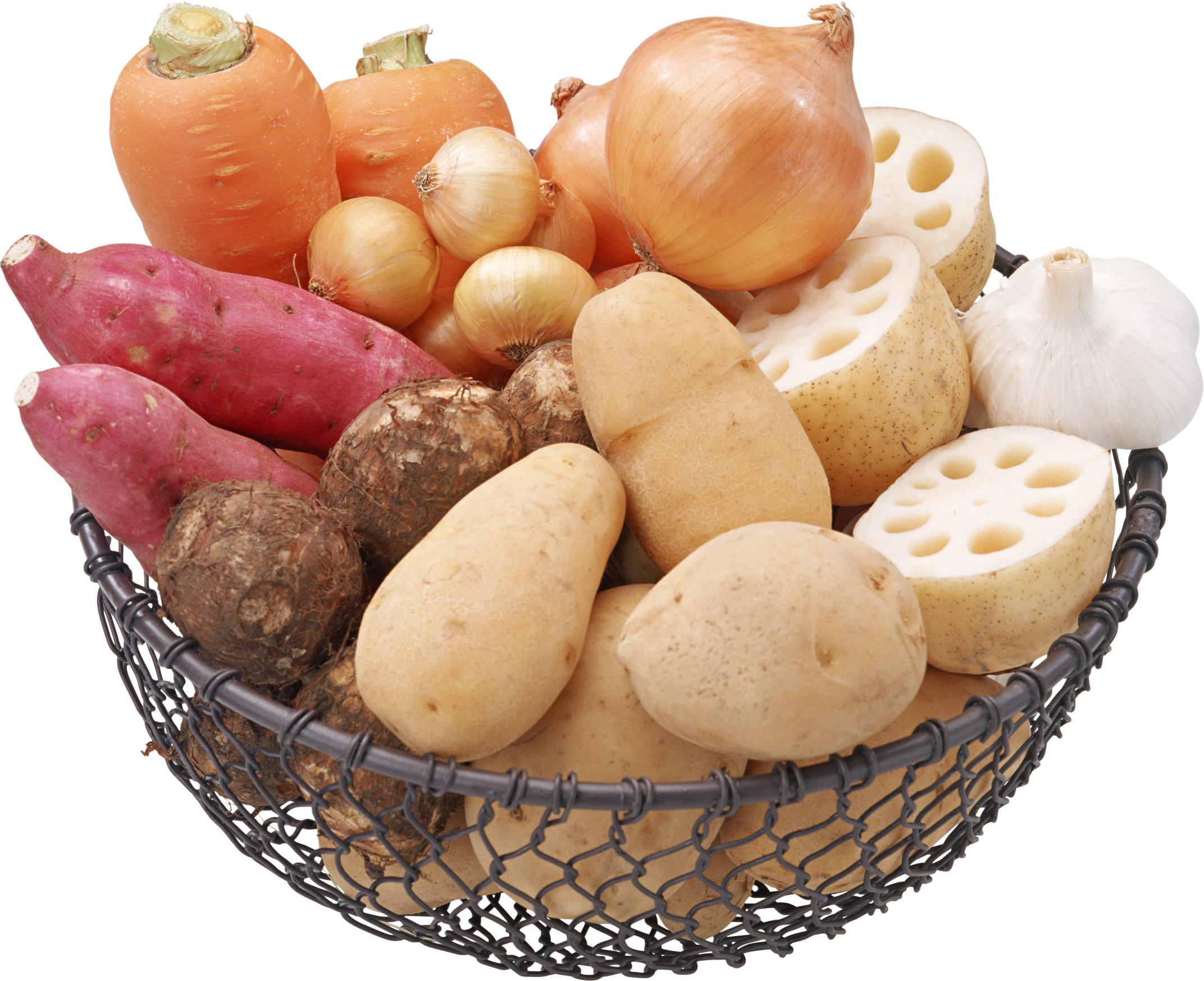 Produkty rolne, ziemniaki, korzeń lotosu