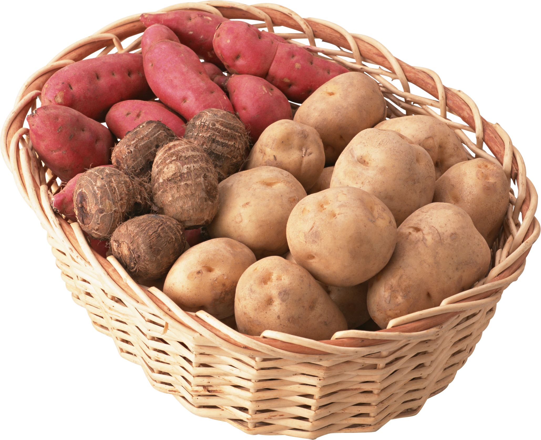 Hasil pertanian, kentang, ubi jalar, talas