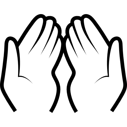 Les mains en prière