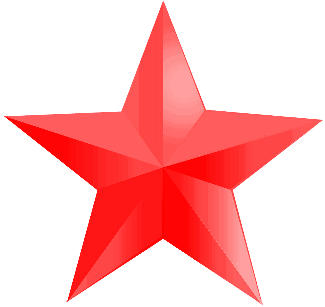 Roter fünfzackiger Stern